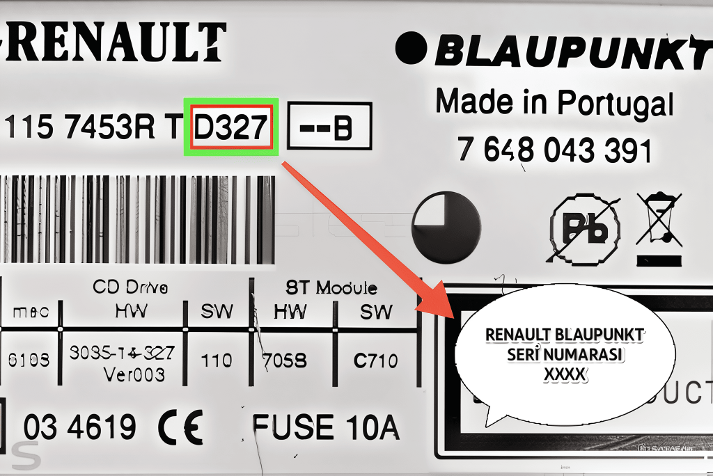 Renault Becker Serial Radio Code 2