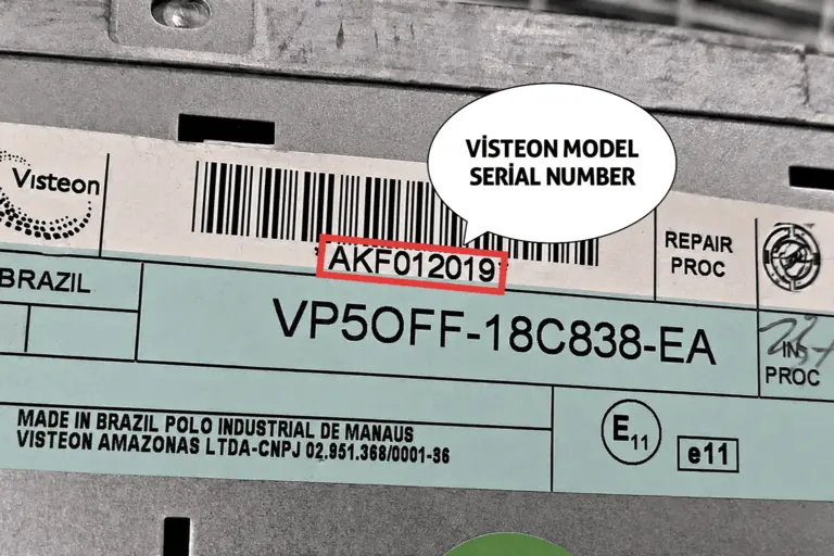 Fiat Visteon Model Teyp Radyo Seri No Görseli 4