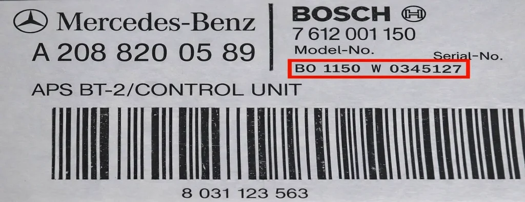 Mercedes Becker Series Radio Serial Number 2