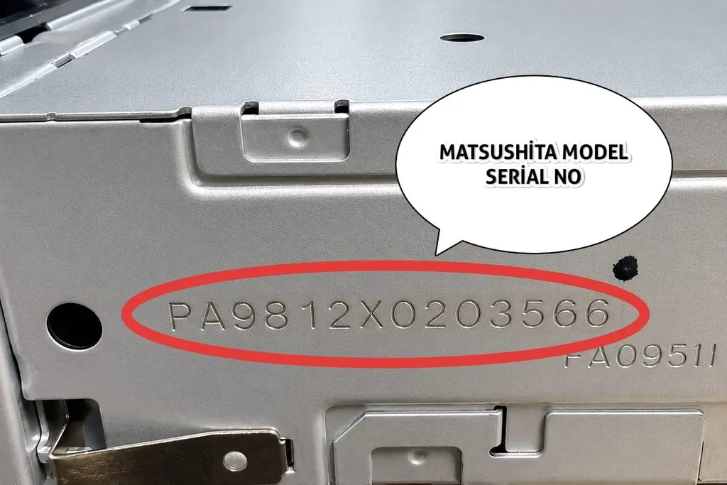 Mercedes Matsushita Series Radio Serial Number 4