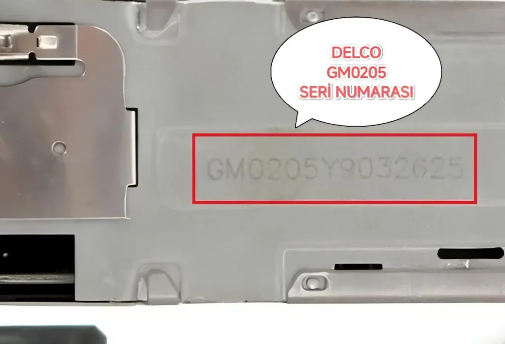 Opel Delco Radio Serial Number