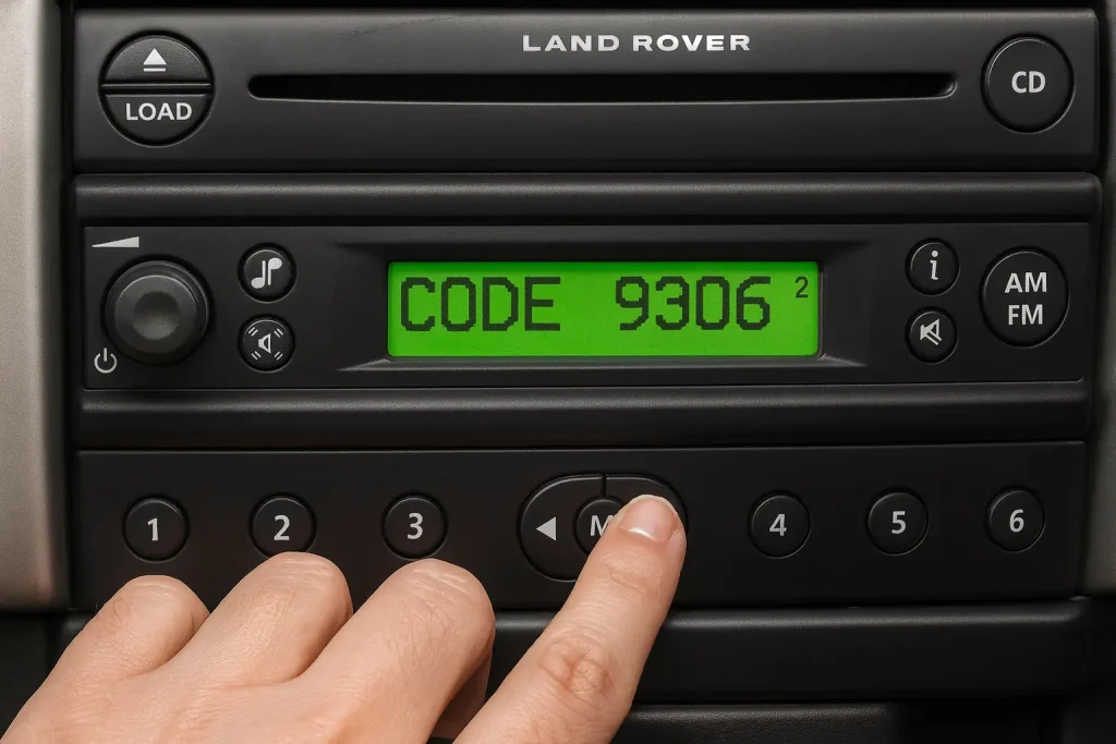 Land Rover Visteon Teyp Kodu Onaylama