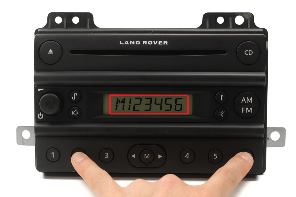 Land Rover Visteon Teyp Kodu Seri Numarası