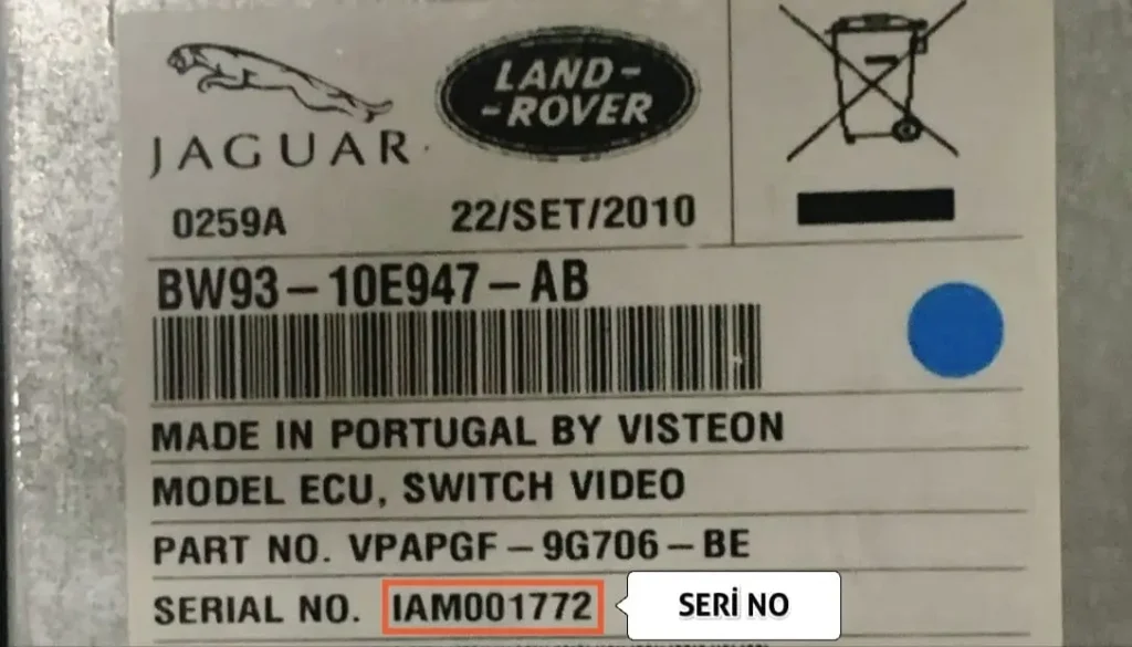 Visteon Model Radio Serial Number