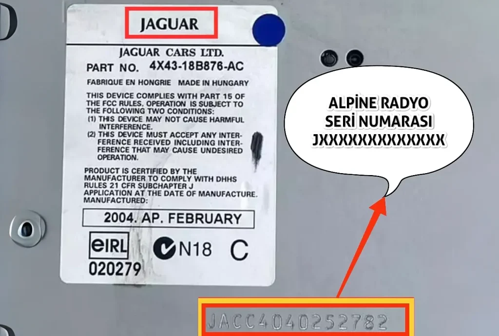 Jaguar Alpine Model Serial Number