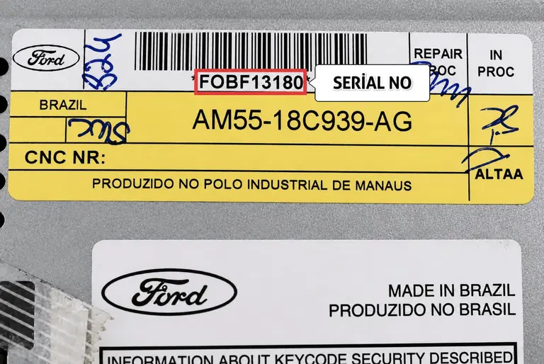 Ford Figo Radio Serial No 2