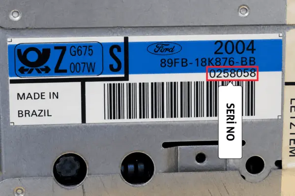Ford Brazil Radio Serial No